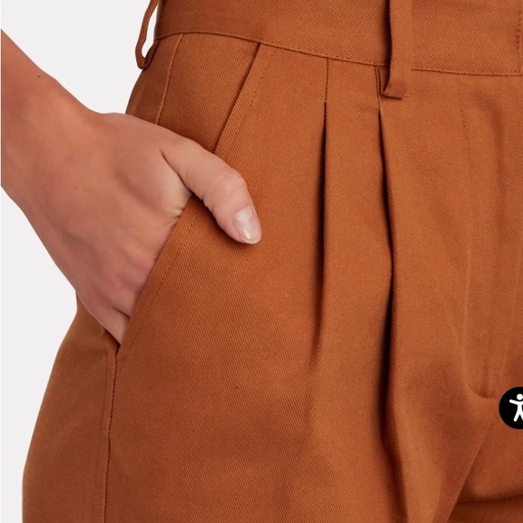 NWT - AKNVAS O'Connor Pleated Straight-Leg Pants - Picture 4 of 10